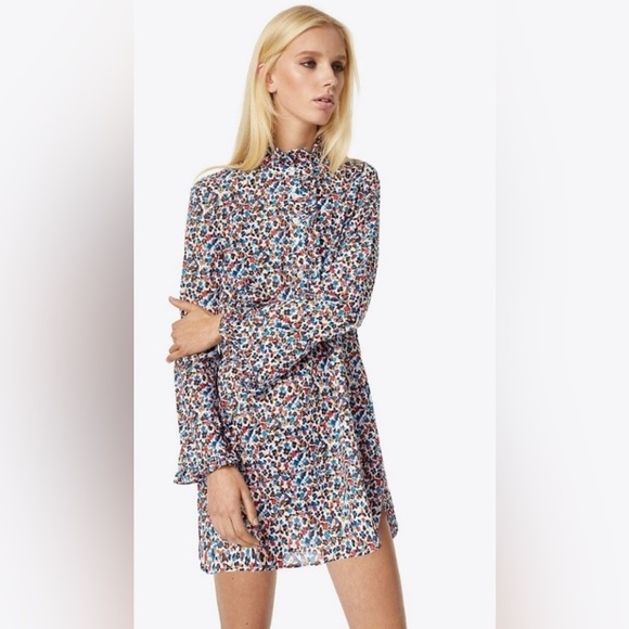 Tory Burch Tops - Tory Burch Wildflower Deneuve Tunic Top Sz:XS 100% Cotton Floral Popover NWOT